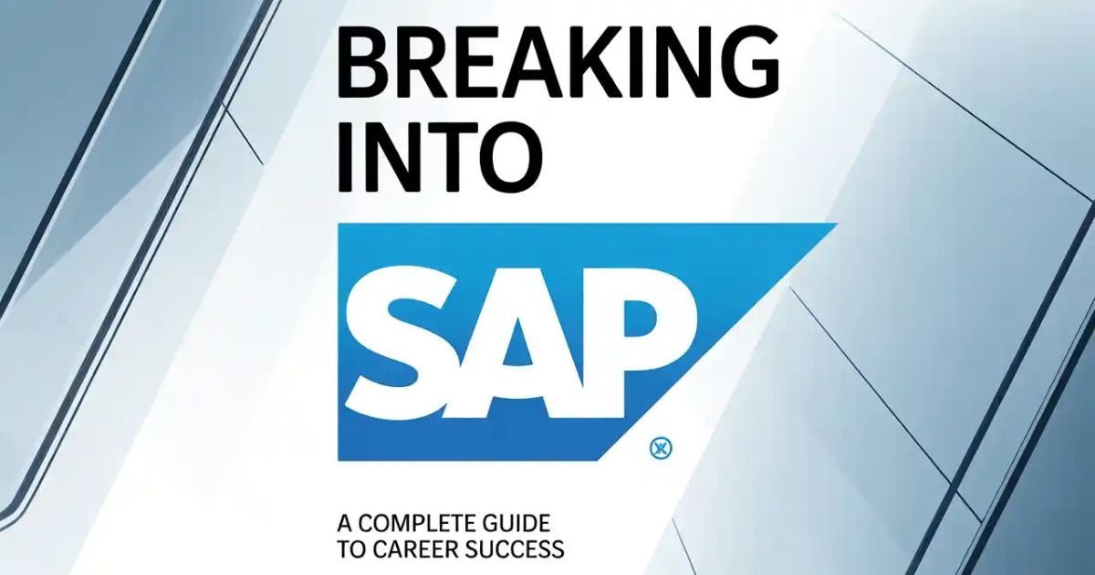 Breaking Into SAP: The Promise of Affordable Training