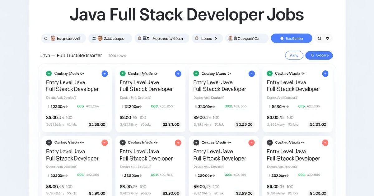Entry Level Java Full Stack Developer Jobs: A Pathway to Launching Your Tech Career