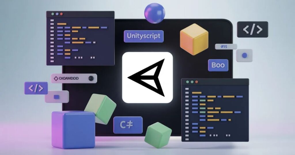 Unity logo with C# programming language icon – Checkmate ITTech