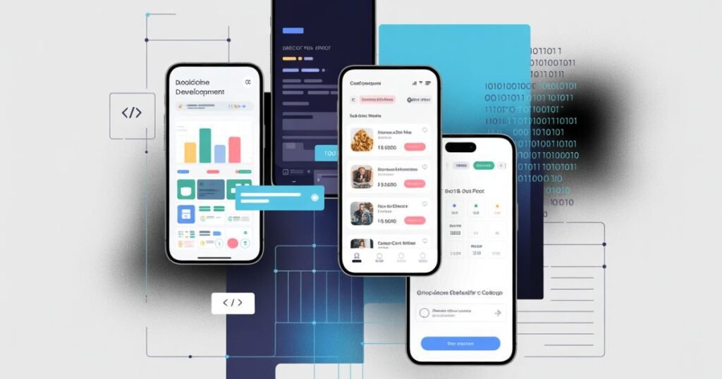 Mobile Application Development Services team designing user-friendly mobile app interfaces.