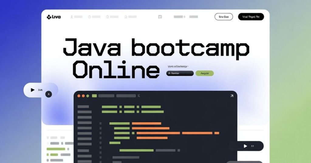 Bootcamp Java online students practicing Java programming concepts during live virtual training.