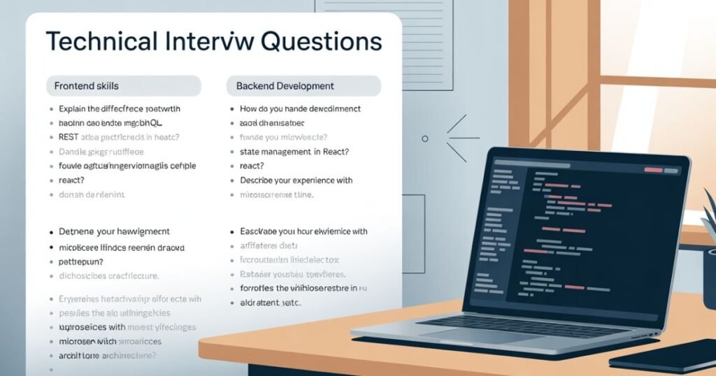 interview questions for a full stack developer on databases and data modeling
