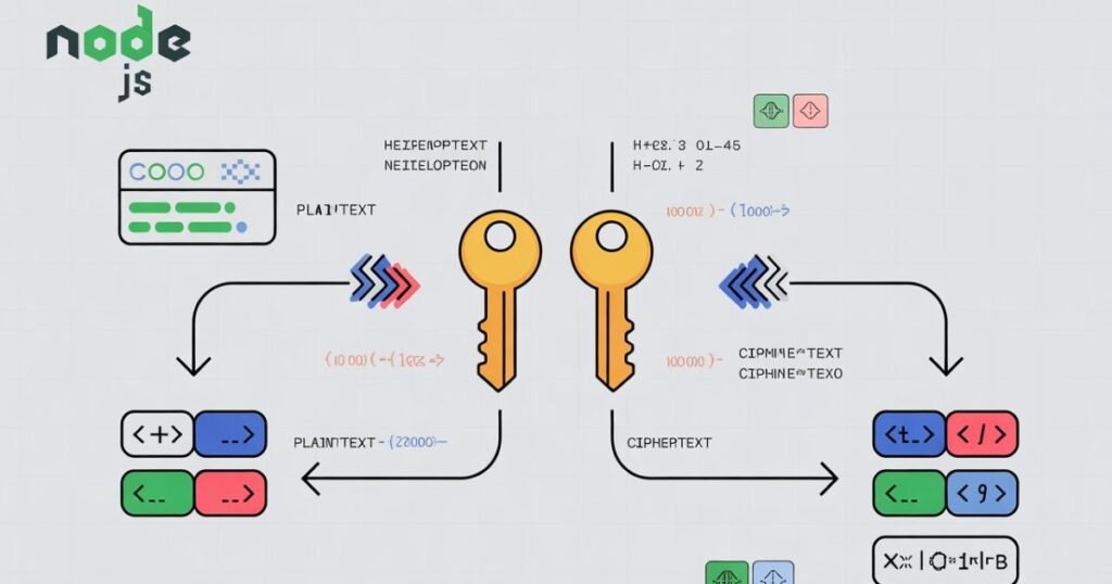 Students reviewing different types of Symmetric Encryption Algorithm for Node.js in a training program.