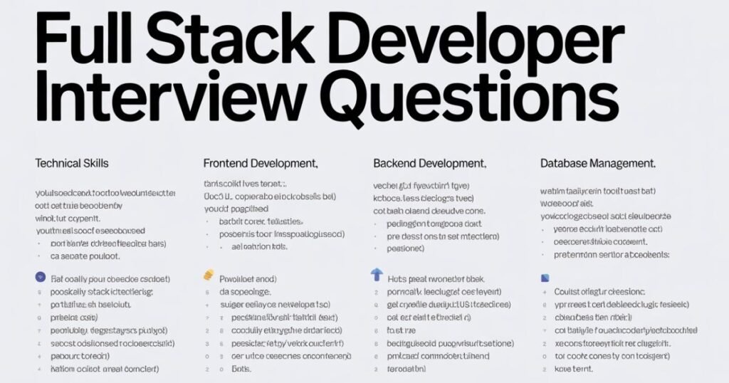 interview questions for a full stack developer covering DevOps and deployment