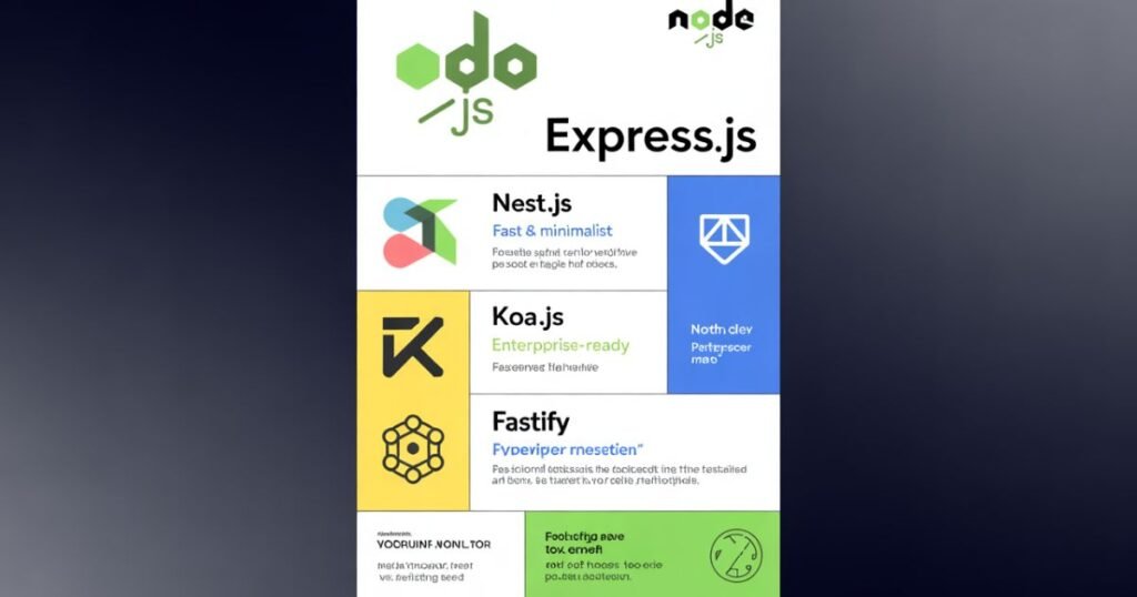 Team presenting a full-stack project built using the best framework Node.js at Checkmate ITTech.