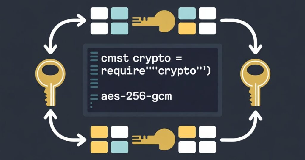 Developers learning the best Symmetric Encryption Algorithm for Node.js during a security training session.