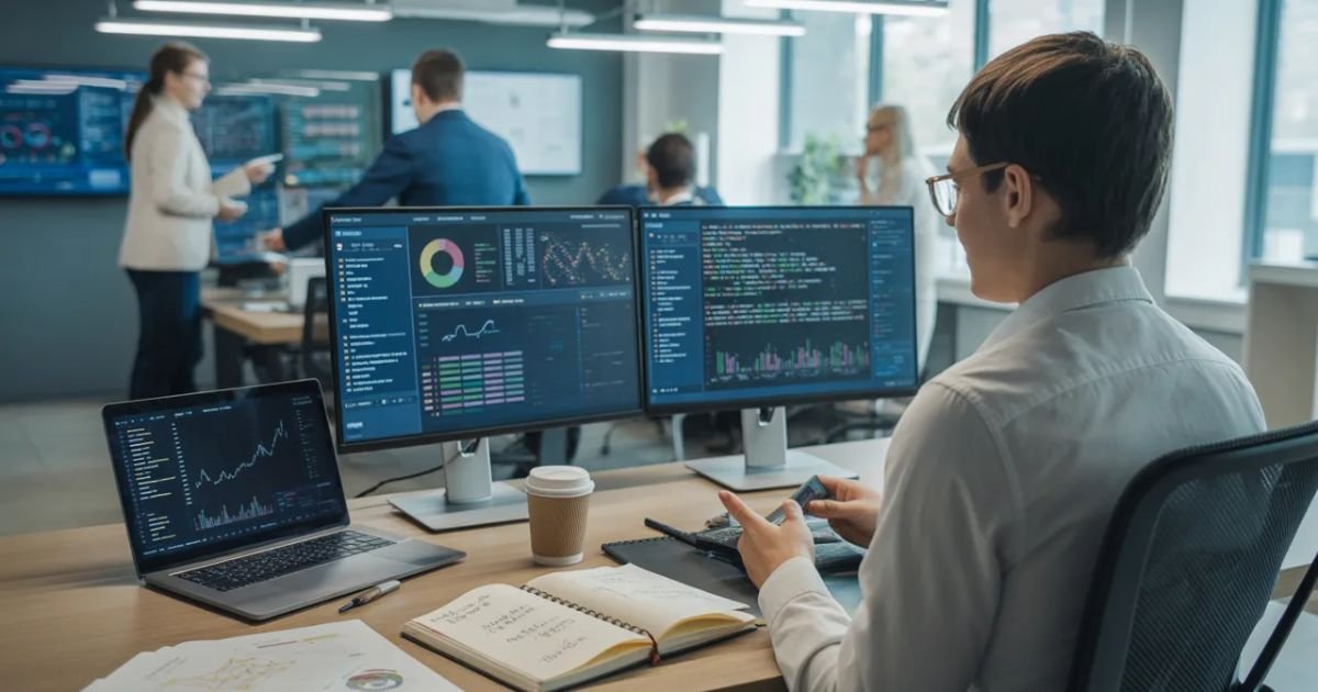 Data Science Internship interns collaborating on analytics and machine learning tasks.