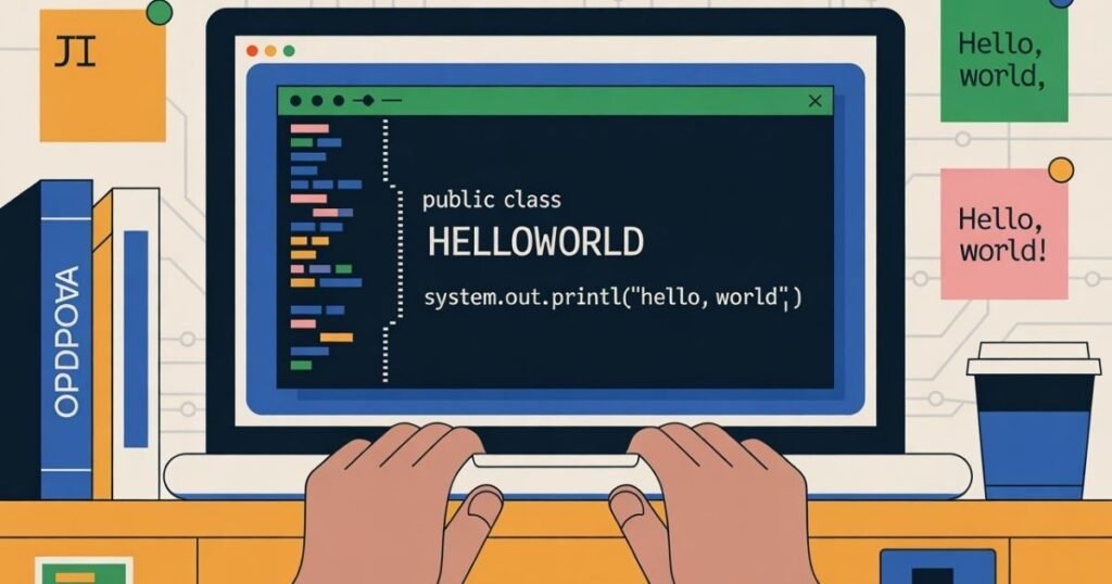 Learn Java Programming Language with beginner-friendly coding examples on a computer screen