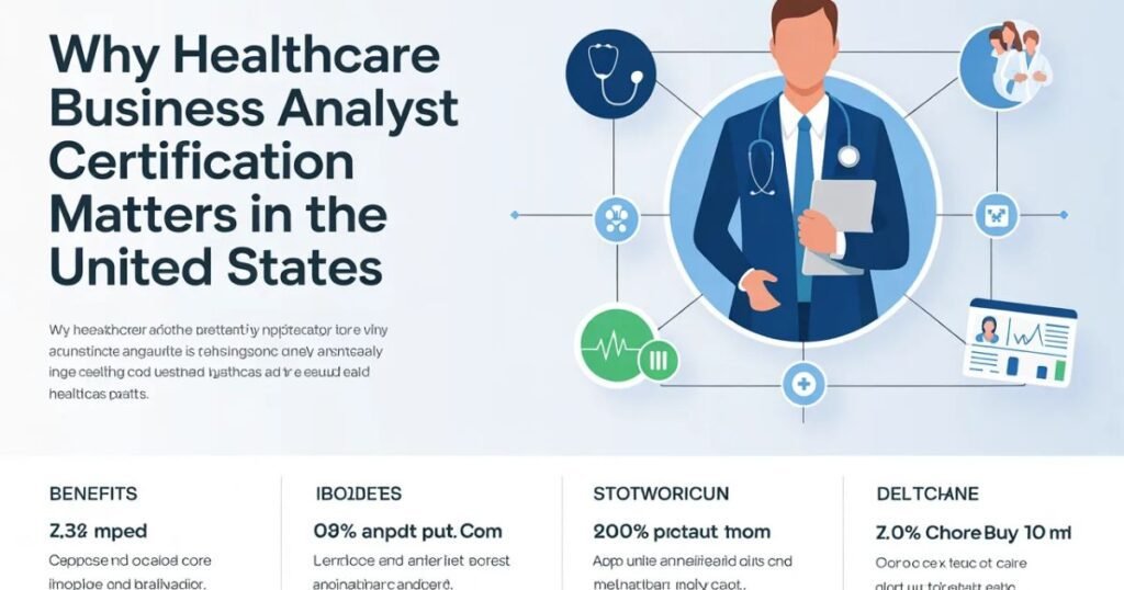 Business analyst working on healthcare reports after completing healthcare business analyst certification online
