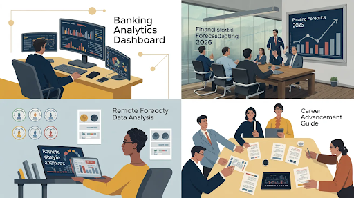Data Analyst in Banking and Finance working on financial data reports at CheckmateITTech.