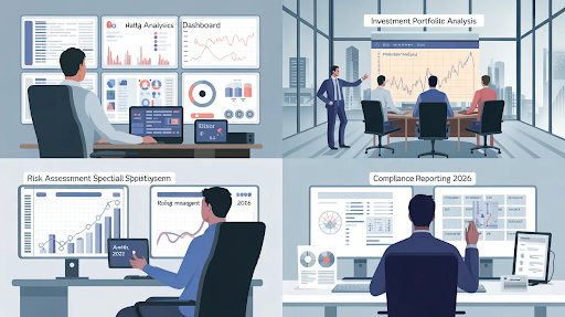 Data Analyst in Banking and Finance analyzing risk and transaction data at CheckmateITTech.
